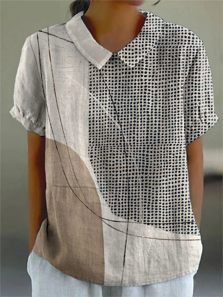 Chiara | Blusa Floreale con Colletto