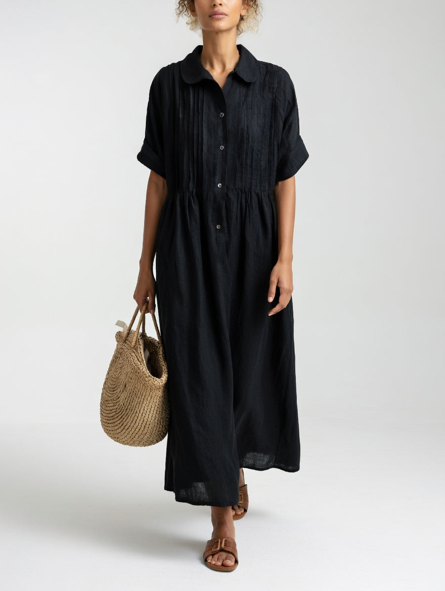 Aurora | Abito Maxi Fluido con Tasche