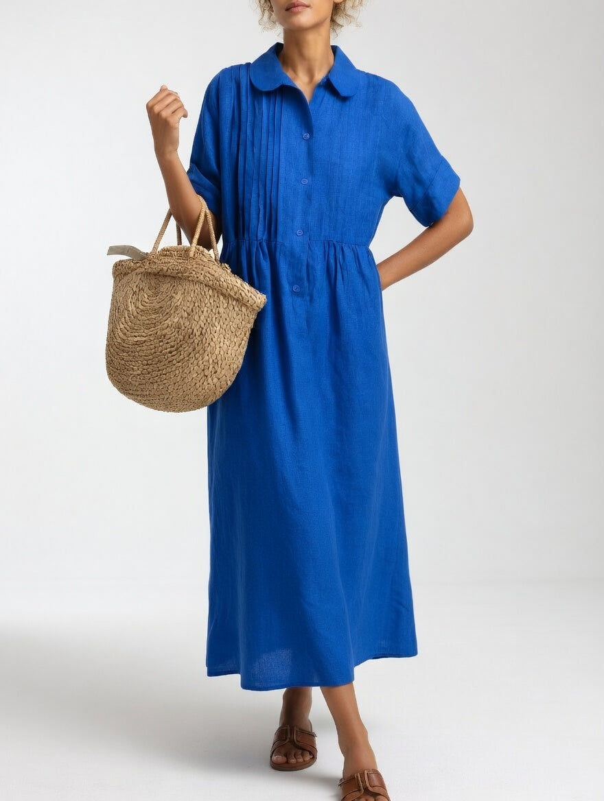 Aurora | Abito Maxi Fluido con Tasche