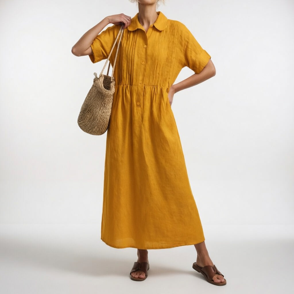 Aurora | Abito Maxi Fluido con Tasche