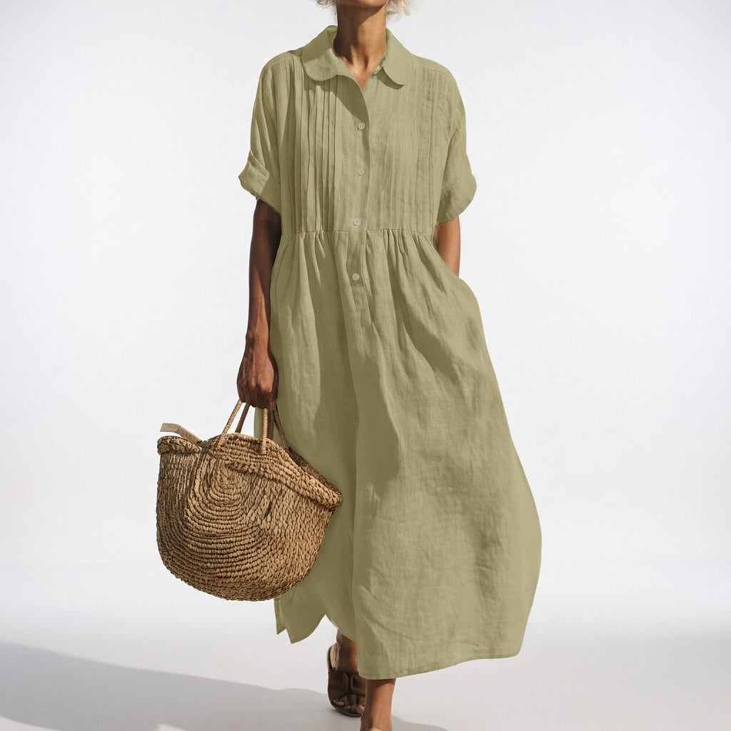 Aurora | Abito Maxi Fluido con Tasche