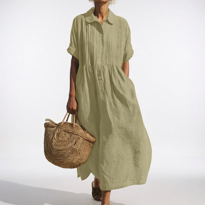 Aurora | Abito Maxi Fluido con Tasche