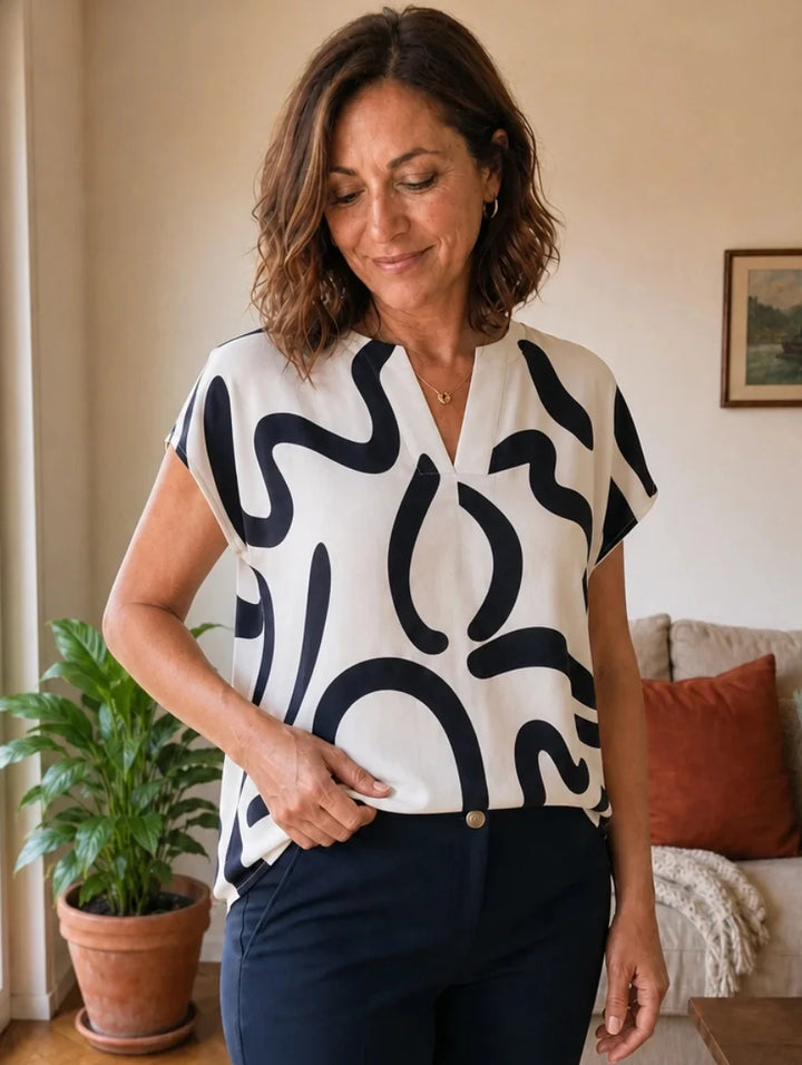 Chiara | Blusa Fluida a Stampa