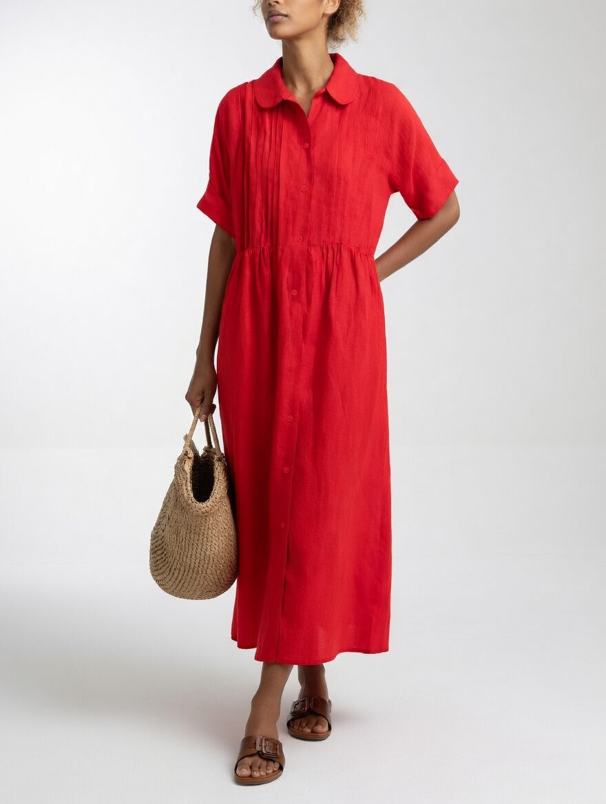 Aurora | Abito Maxi Fluido con Tasche