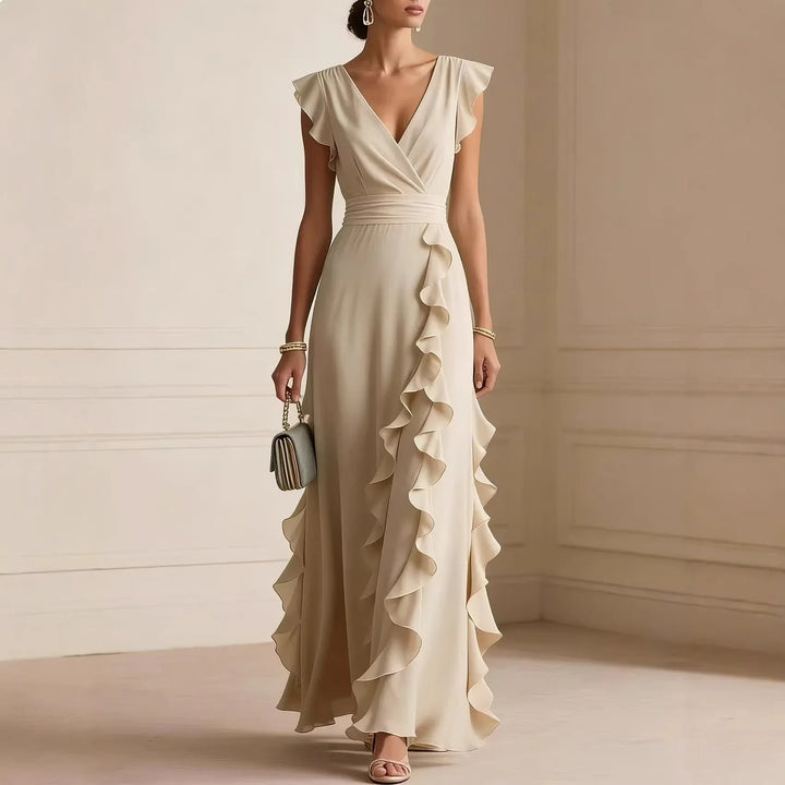 Chiara | Abito Lungo Elegante con Volant