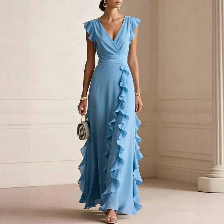 Chiara | Abito Lungo Elegante con Volant