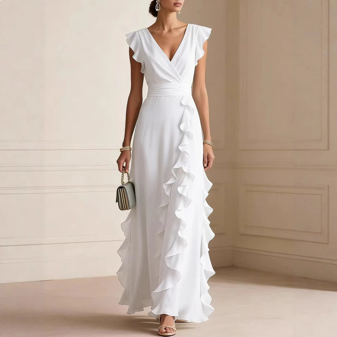 Chiara | Abito Lungo Elegante con Volant