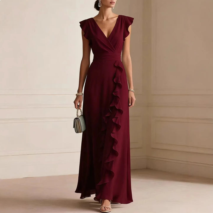 Chiara | Abito Lungo Elegante con Volant