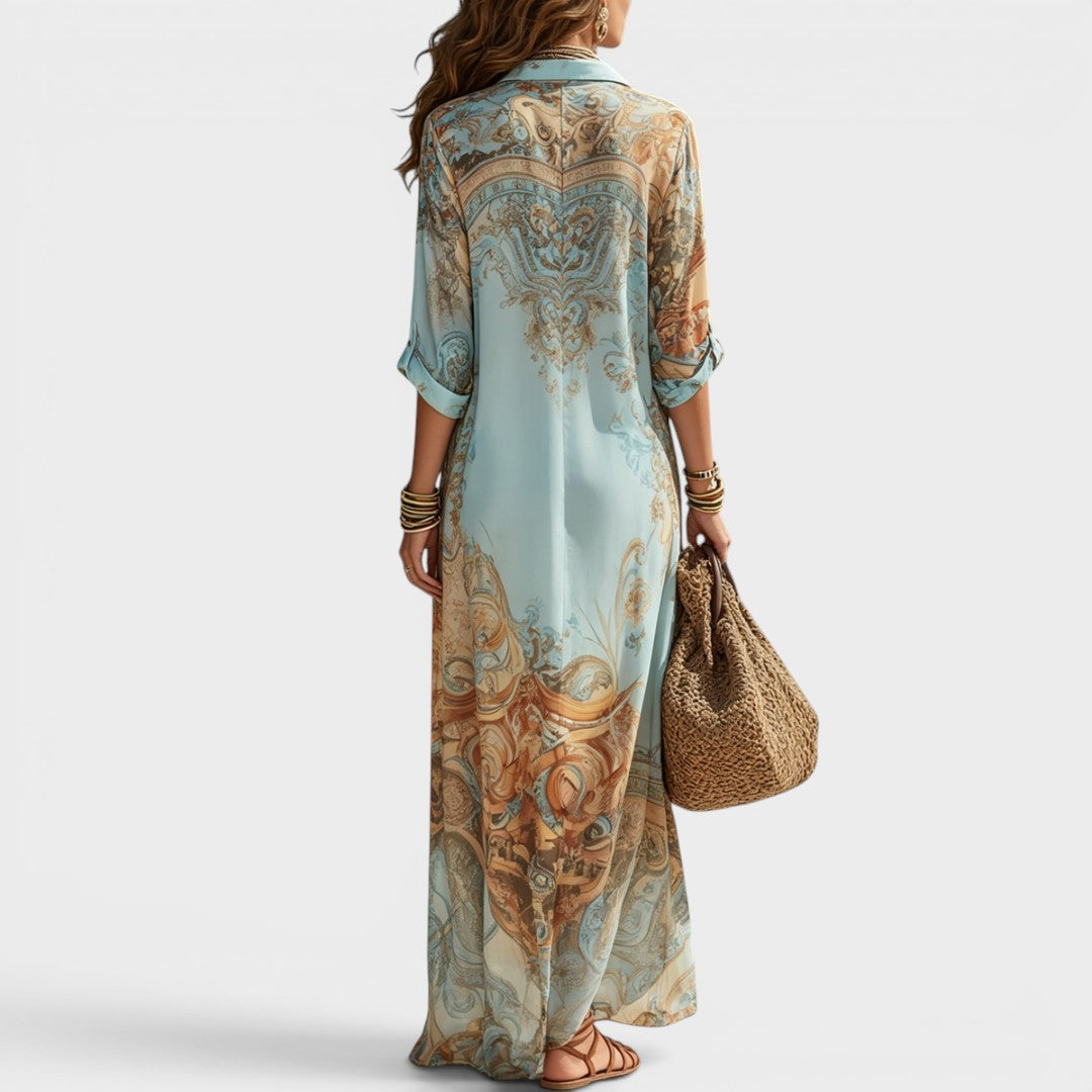 Arianna | Abito Camicia Maxi a Stampa