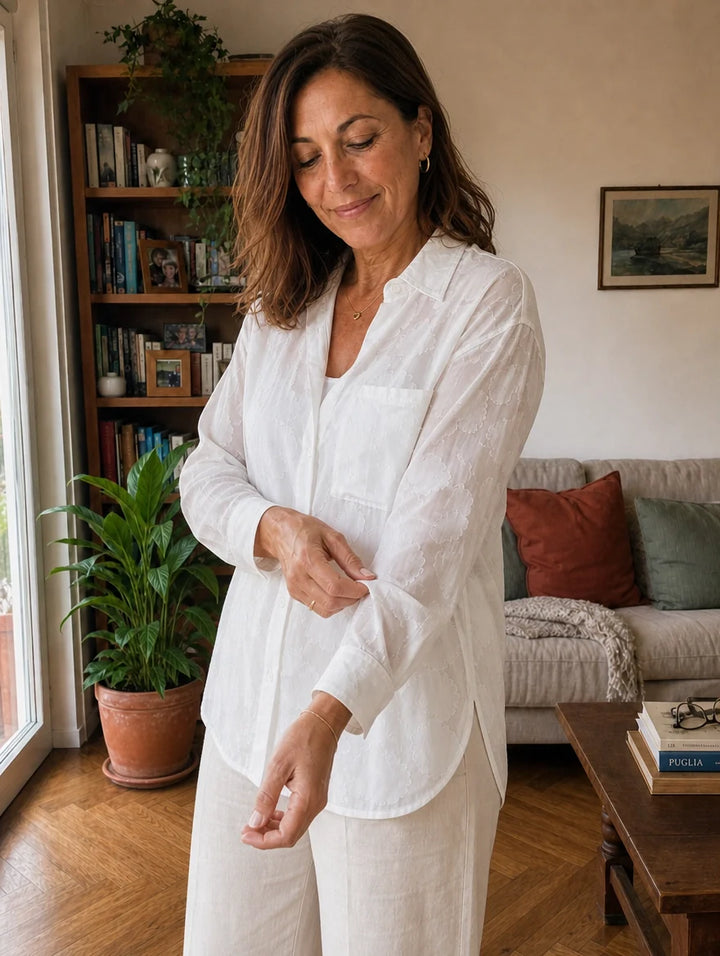 Blusa Jacquard Floreale