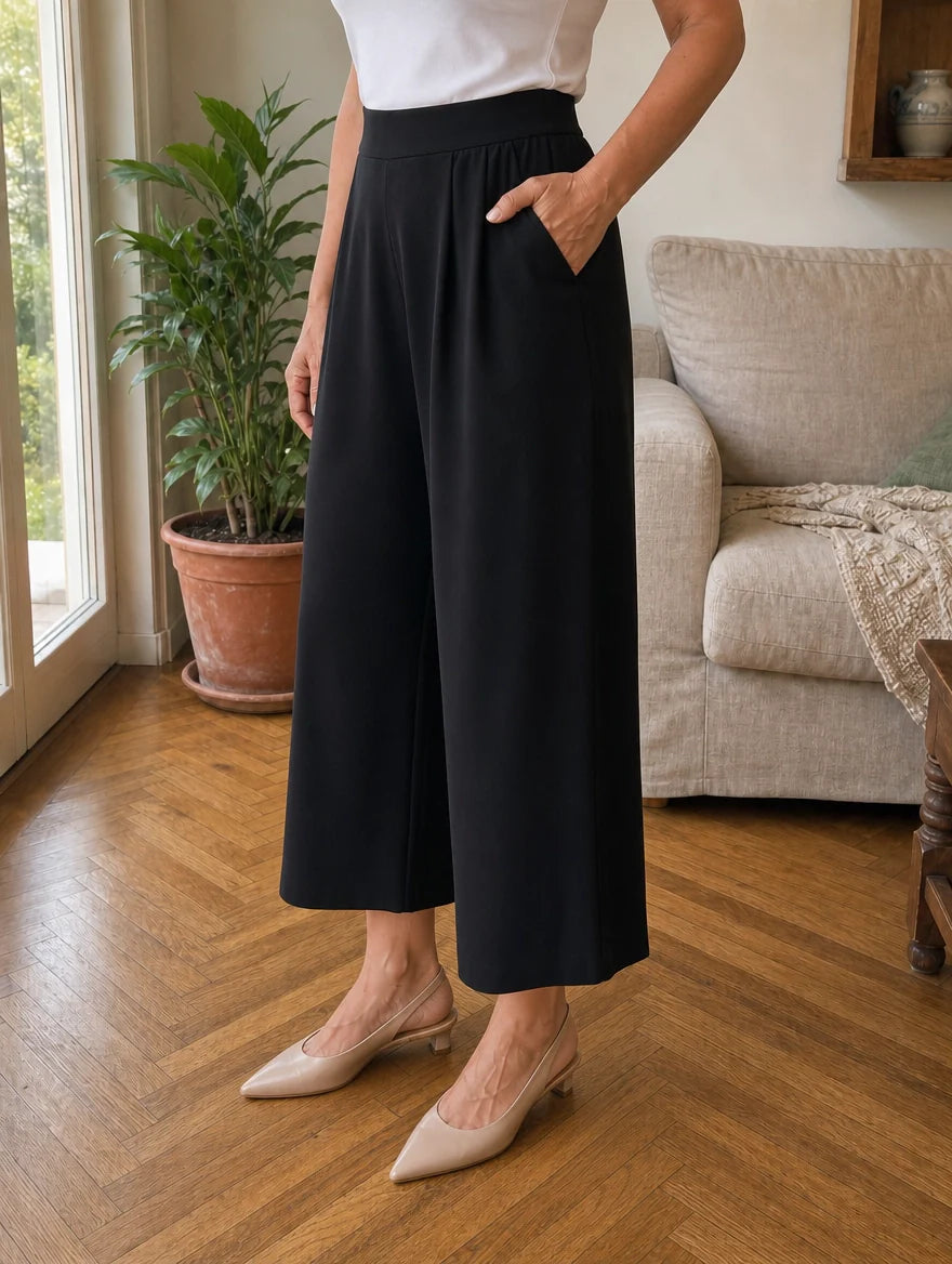 Pantaloni Culotte Palazzo