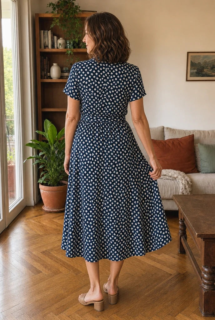Greta | Abito Midi a Stampa