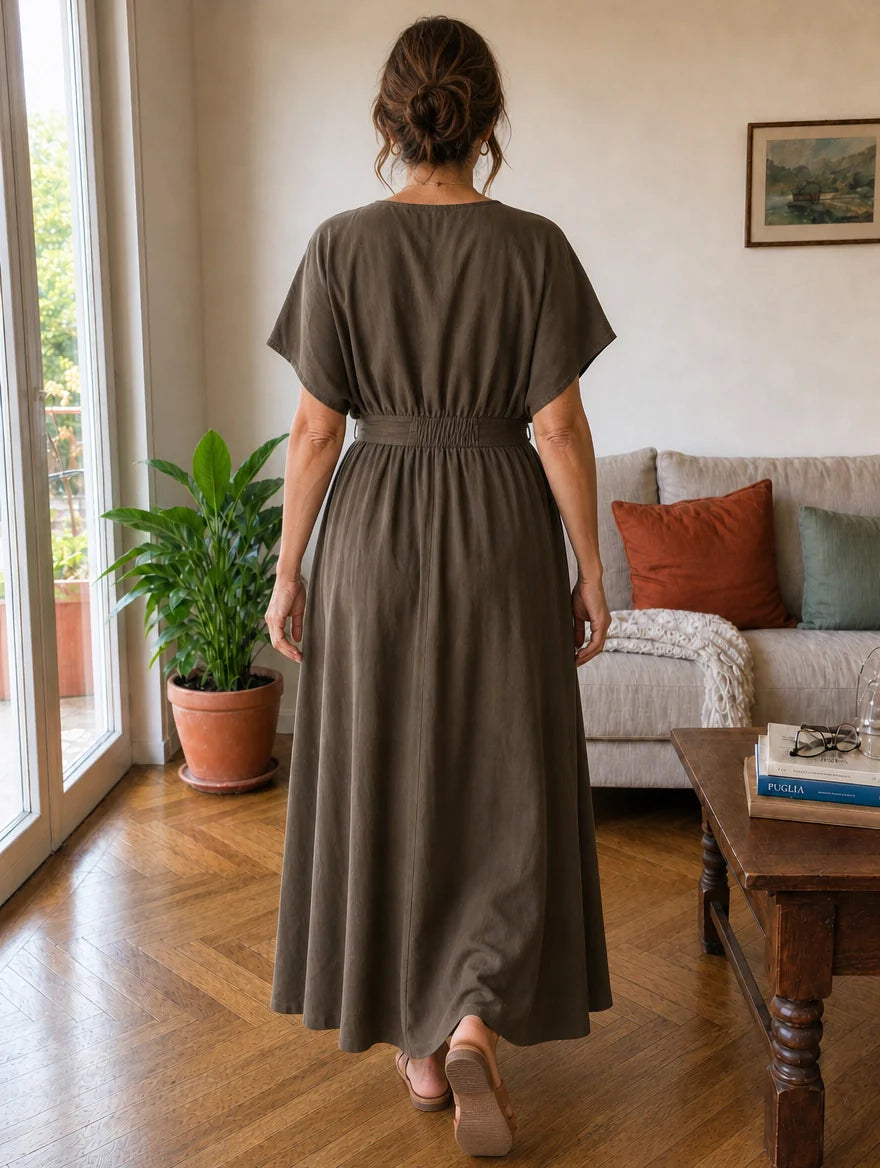 Lavinia | Abito Maxi Drappeggiato