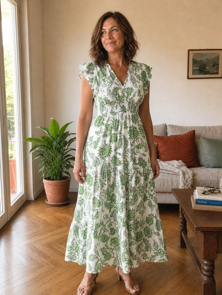Bianca | Abito Maxi Floreale
