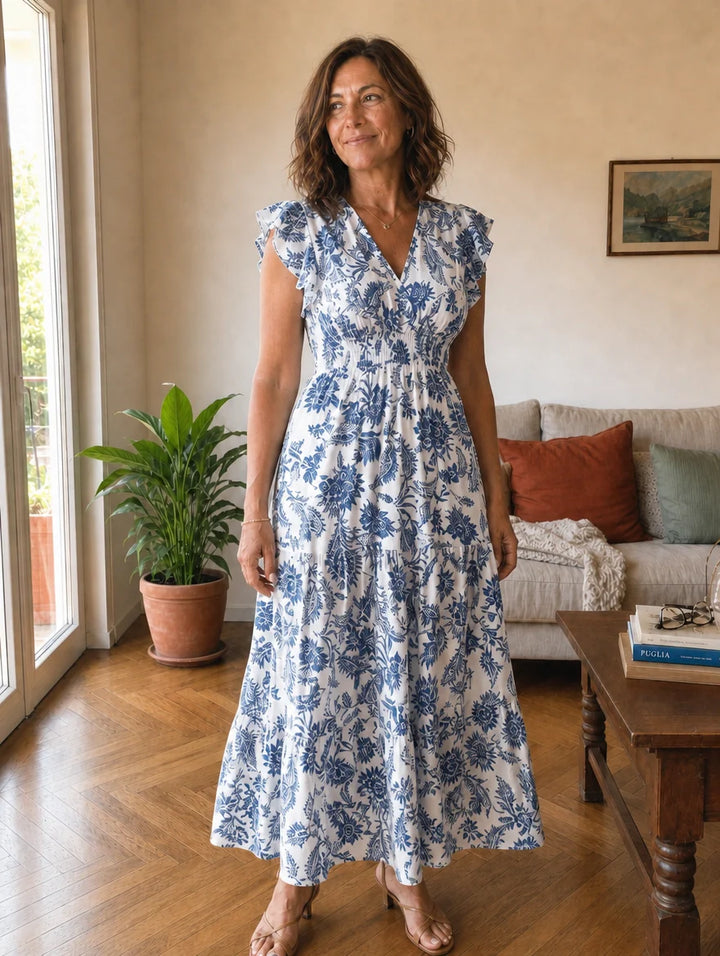 Bianca | Abito Maxi Floreale