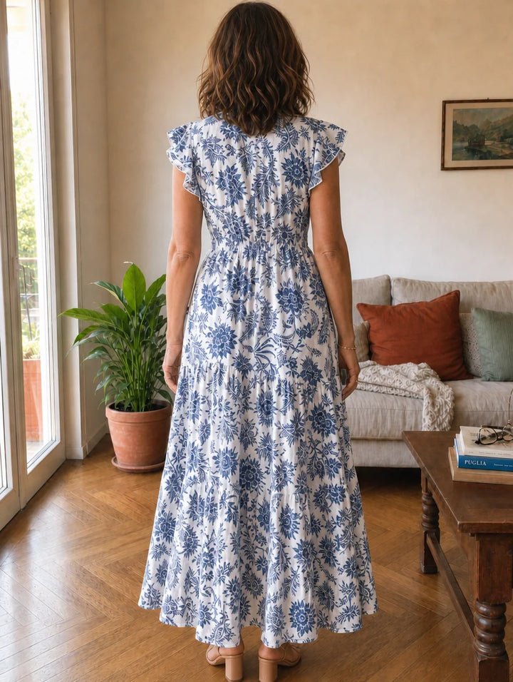 Bianca | Abito Maxi Floreale