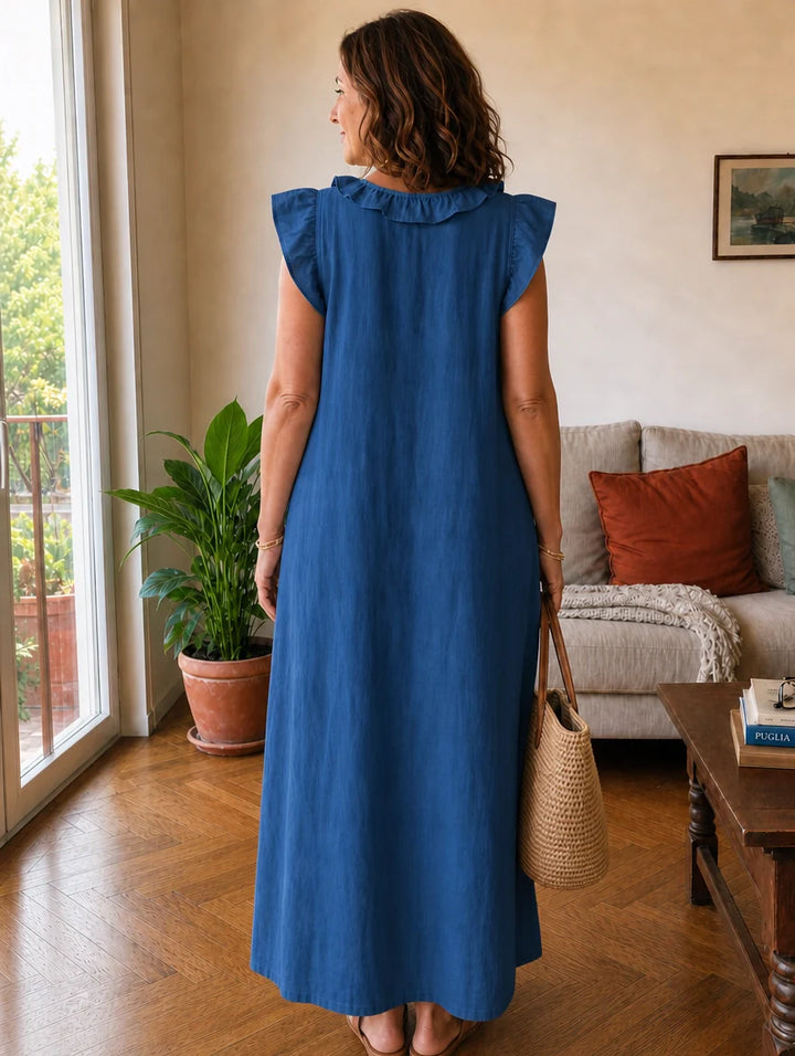 Chiara | Abito Lungo con Volant