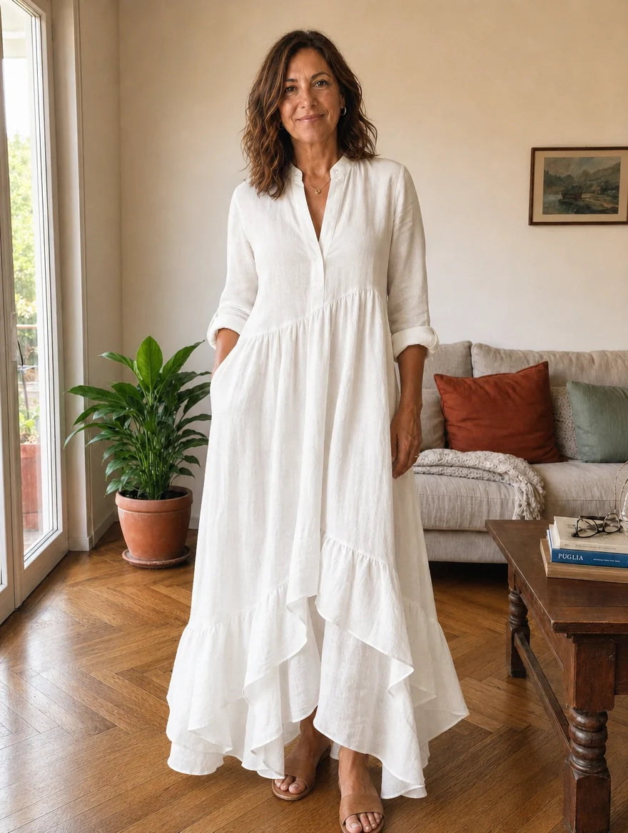 Livia | Abito Lungo Asimmetrico