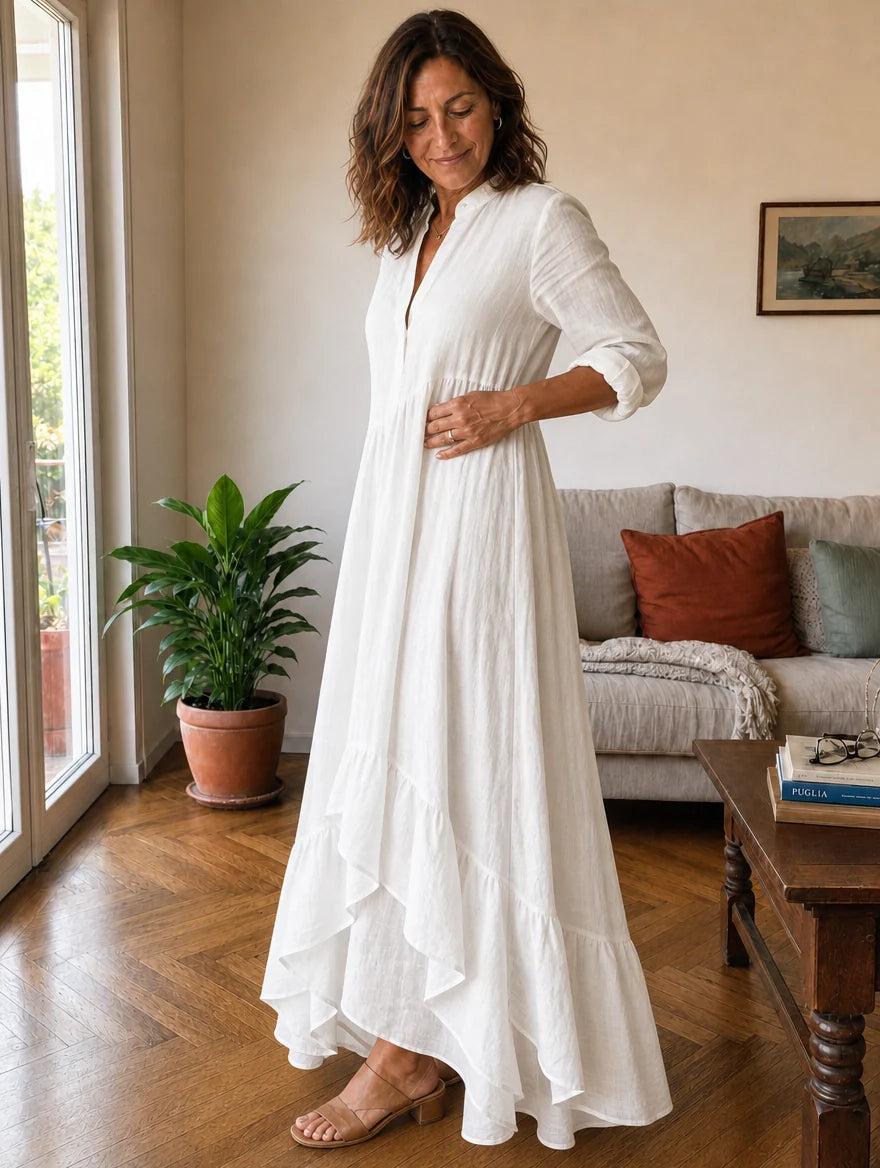 Livia | Abito Lungo Asimmetrico
