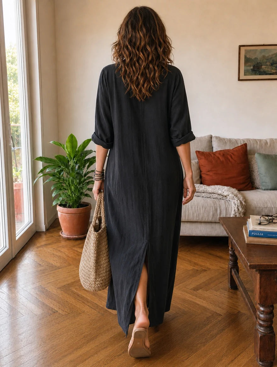 Livia | Abito Maxi Chemisier