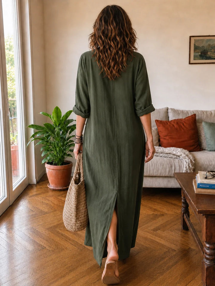 Livia | Abito Maxi Chemisier