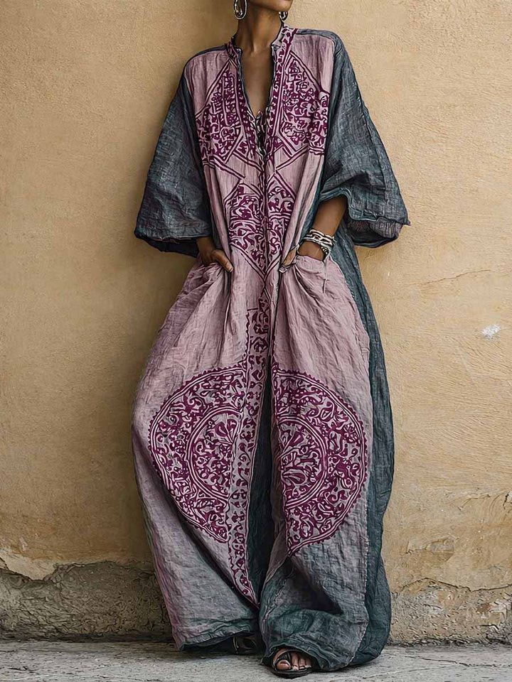 Maria | Tuta con stampa vintage