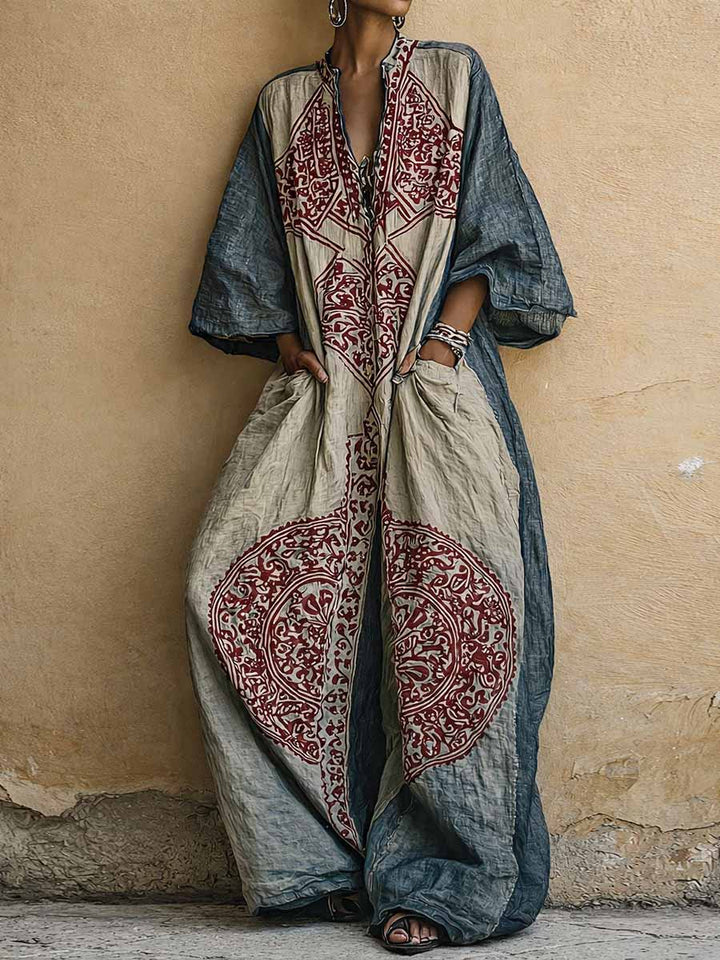 Maria | Tuta con stampa vintage